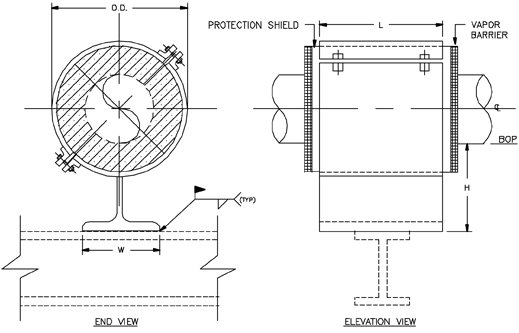 CS-2010 Anchor Type Cold Shoe (Split-T Base, Welded)