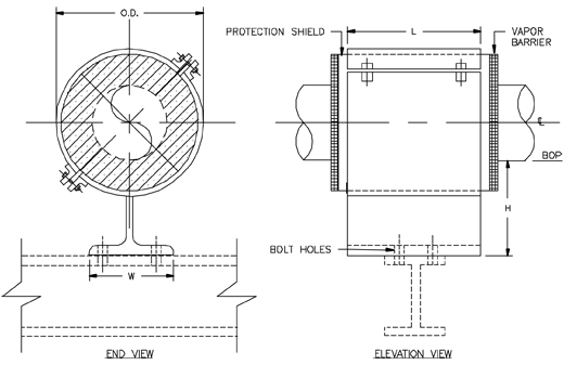 CS-2012 Anchor Type Cold Shoe (Split-T Base, Bolted)