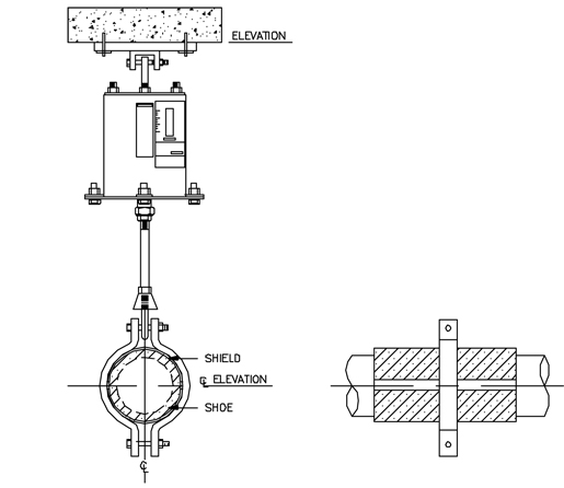 HS-6010 Misc. Hot Pipe Shoe (Pre-Insulated Hanger Support, 360 Insulation)