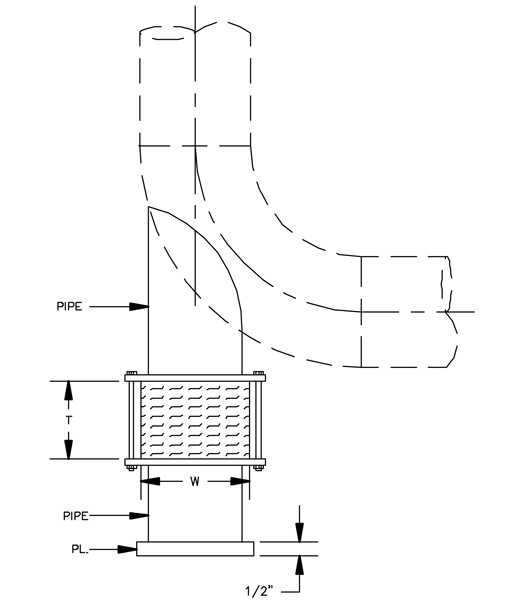 HS-6030 Misc. Hot Pipe Shoe (Dummy Leg)